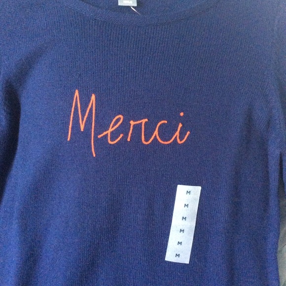 Old Navy blue sweater - Picture 2 of 2